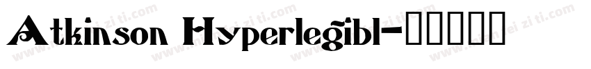 Atkinson Hyperlegibl字体转换